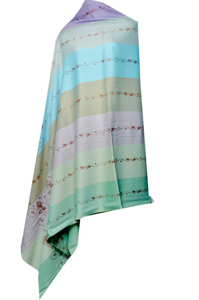 Multicolor Pashmina shawl - KatraBAZAAR
